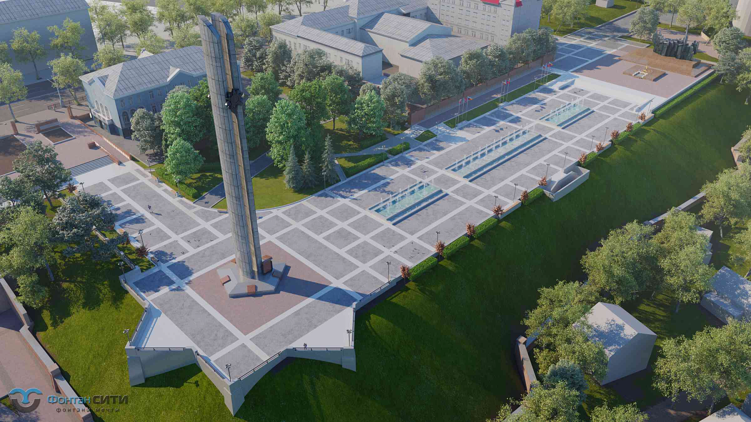 Визуализация объекта г. Воронеж "Парк Победы"