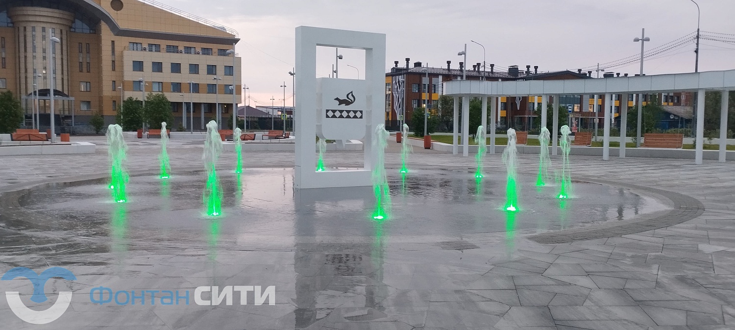 Фонтан в сквере «Юбилейный», г. Тарко-Сале, ЯНАО