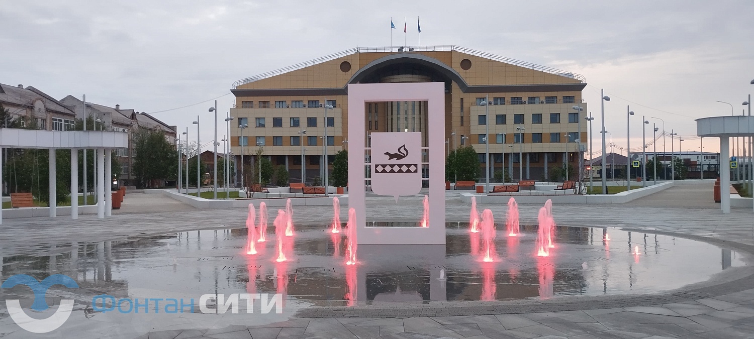 Фонтан в сквере «Юбилейный», г. Тарко-Сале, ЯНАО