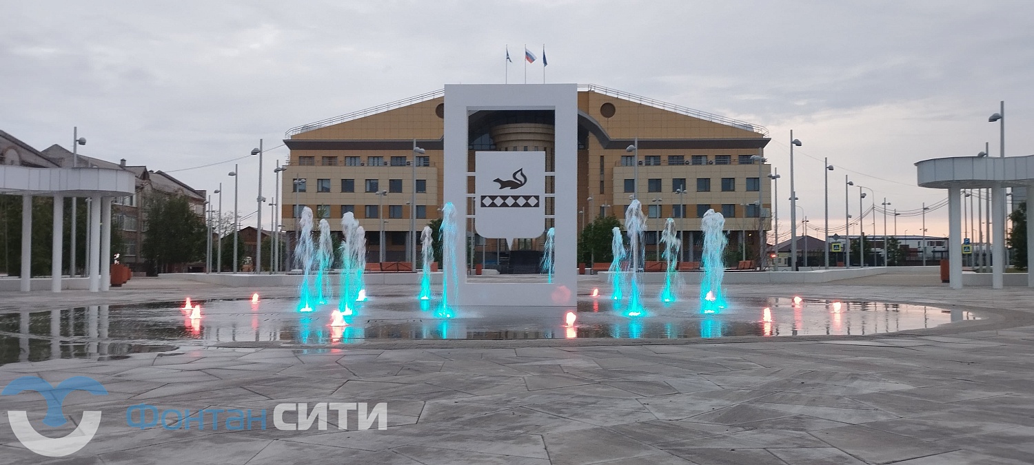 Фонтан в сквере «Юбилейный», г. Тарко-Сале, ЯНАО